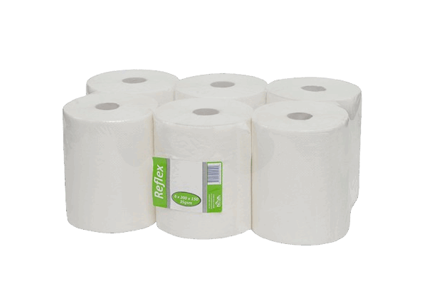 <b>Tidy Wipe 6x200x140</b> <br> (Reflex) 35gsm