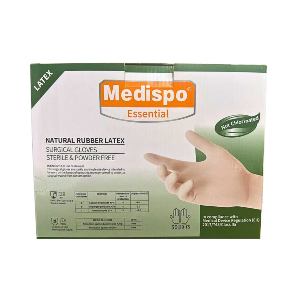 Sterile Surgical Gloves Case R1680 (8 Boxes) Glove SA