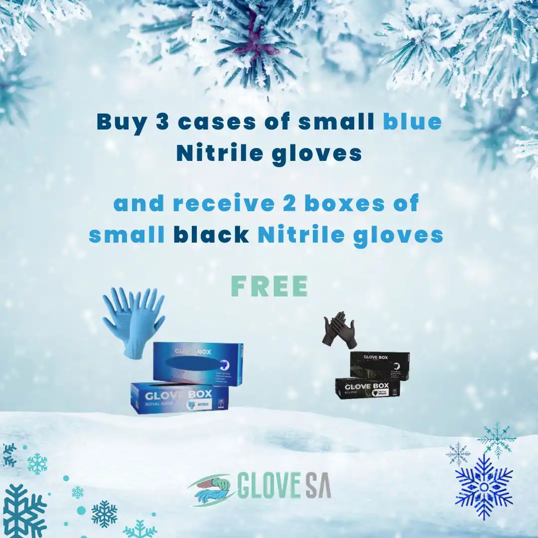 <b>Blue Nitrile Gloves:</b> <br> Box R80 (1 Box), <br> Case R750 (10 Boxes) - Image 3